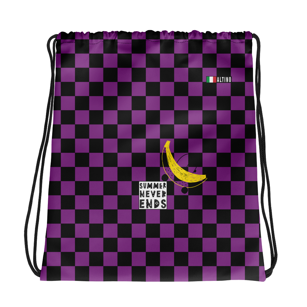 Magenta - #dd6bf2a0 - Grape Black - ALTINO Draw String Bag - Summer Never Ends Collection - Sports - Stop Plastic Packaging - #PlasticCops - Apparel - Accessories - Clothing For Girls - Women Handbags