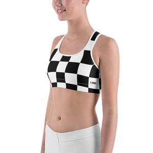 #f29ce2b0 - Black White - ALTINO Sports Bra - Summer Never Ends Collection