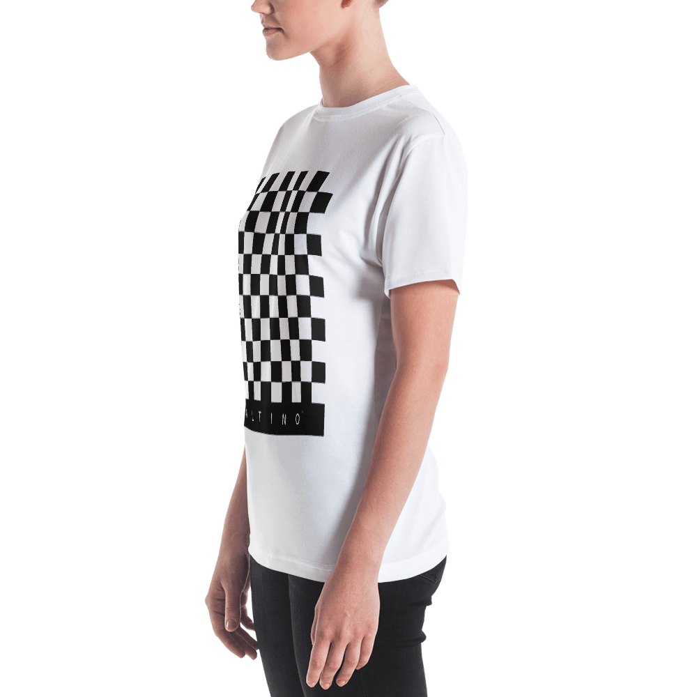 #846c8320 - Black White - ALTINO Crew Neck T - Shirt - Summer Never Ends Collection