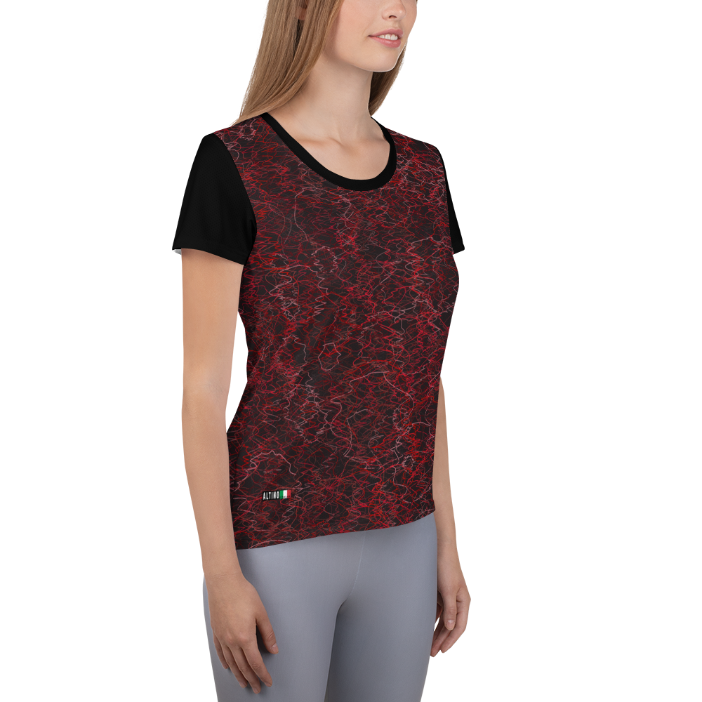 #06c29980 - Black Chocolate Cherry Cherry Twister - ALTINO Ultimate Yummy Mesh Shirt