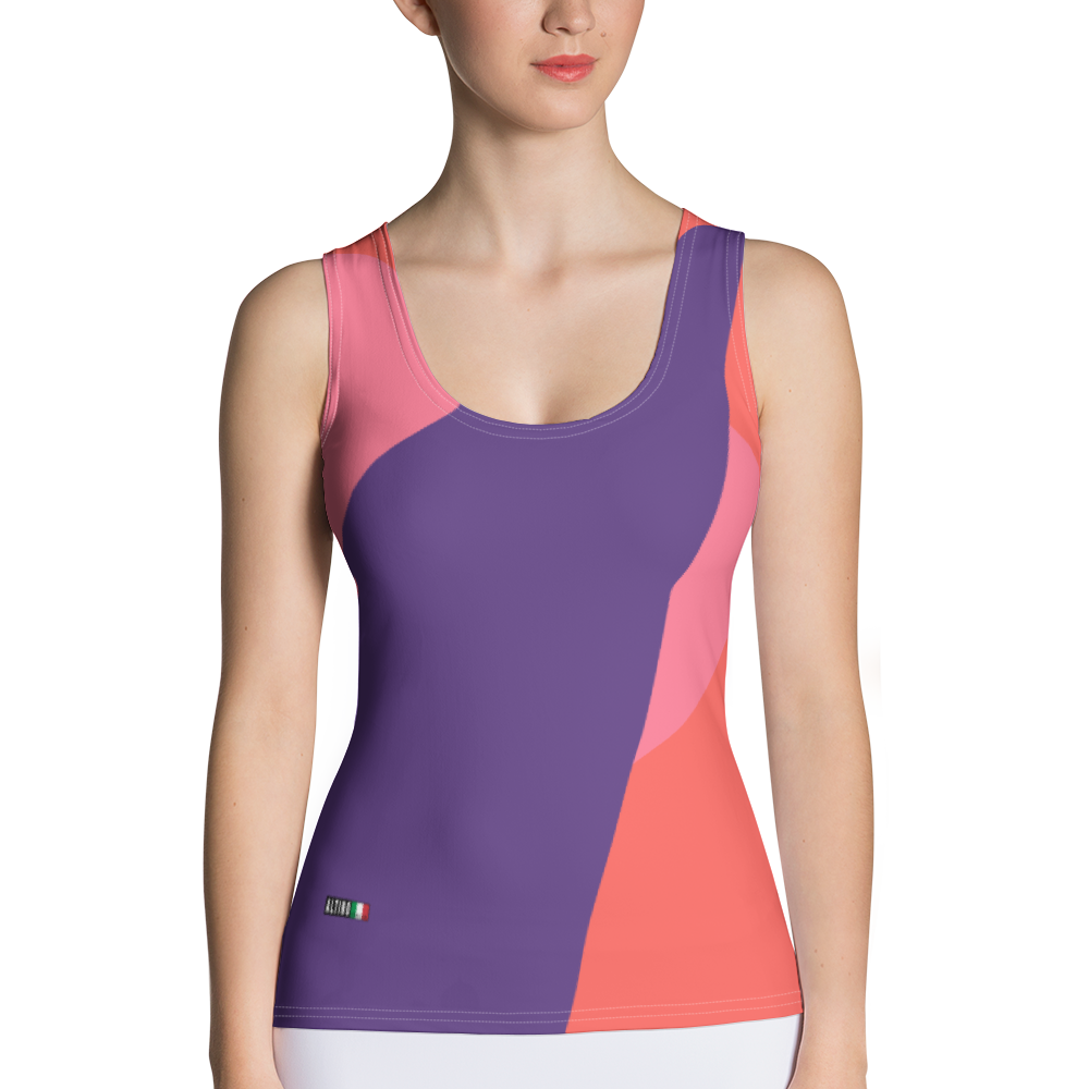 Red - #71b089b0 - Grape Strawberry Watermelon - ALTINO Fitted Tank Top - Stop Plastic Packaging - #PlasticCops - Apparel - Accessories - Clothing For Girls - Women Tops