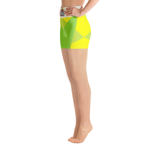 #69723490 - Green Apple Kiwi Lemon - ALTINO Yoga Shorts - Summer Never Ends Collection