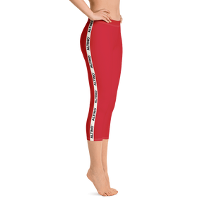 Red - #5c8a1b30 - Cherry - ALTINO Capri - Summer Never Ends Collection - Yoga - Stop Plastic Packaging - #PlasticCops - Apparel - Accessories - Clothing For Girls - Women Pants