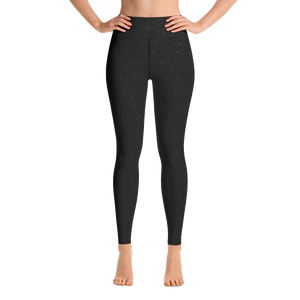 Black - #14716a80 - Black Magic Touch Of Gold - ALTINO Yoga Pants - Gritty Girl Collection - Stop Plastic Packaging - #PlasticCops - Apparel - Accessories - Clothing For Girls - Women