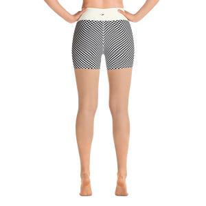 #2fed68a0 - Black White - ALTINO Yoga Shorts - Summer Never Ends Collection