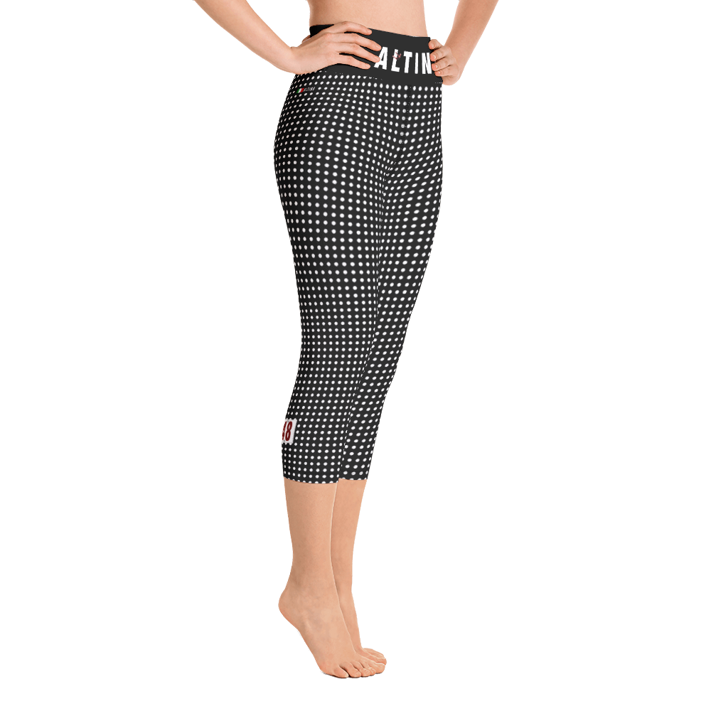 Black - #7a4152c0 - ALTINO Yoga Capri - Team GIRL Player - Noir Collection - Stop Plastic Packaging - #PlasticCops - Apparel - Accessories - Clothing For Girls - Women Pants