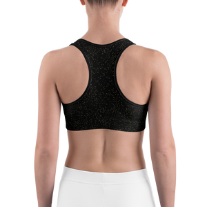 #52c7ac80 - Black Magic Gold Dust - ALTINO Sports Bra - Gritty Girl Collection