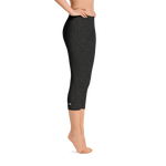 Black - #208c0f80 - Black Magic Gold Dust - ALTINO Capri - Gritty Girl Collection - Yoga - Stop Plastic Packaging - #PlasticCops - Apparel - Accessories - Clothing For Girls - Women Pants