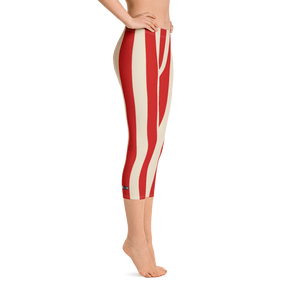 Red - #f9b8c890 - Wild Cherry Maple Sorbet - ALTINO Sport Capri Leggings - Gelato Collection - Yoga - Stop Plastic Packaging - #PlasticCops - Apparel - Accessories - Clothing For Girls - Women Pants