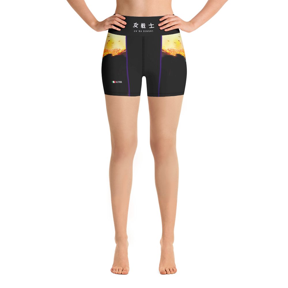 Black - #6b7910a0 - ALTINO Senshi Yoga Shorts - Senshi Girl Collection - Stop Plastic Packaging - #PlasticCops - Apparel - Accessories - Clothing For Girls - Women Pants