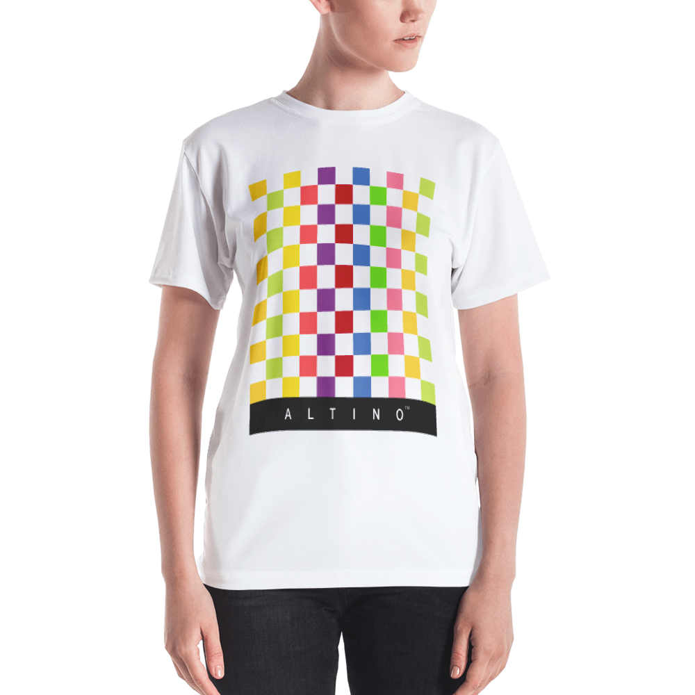 White - #db70a430 - Fruit White - ALTINO Crew Neck T - Shirt - Summer Never Ends Collection - Stop Plastic Packaging - #PlasticCops - Apparel - Accessories - Clothing For Girls - Women Tops