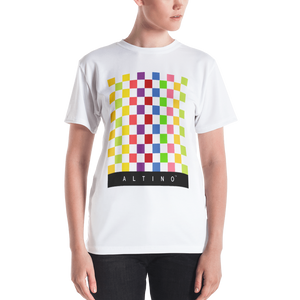 White - #db70a430 - Fruit White - ALTINO Crew Neck T - Shirt - Summer Never Ends Collection - Stop Plastic Packaging - #PlasticCops - Apparel - Accessories - Clothing For Girls - Women Tops