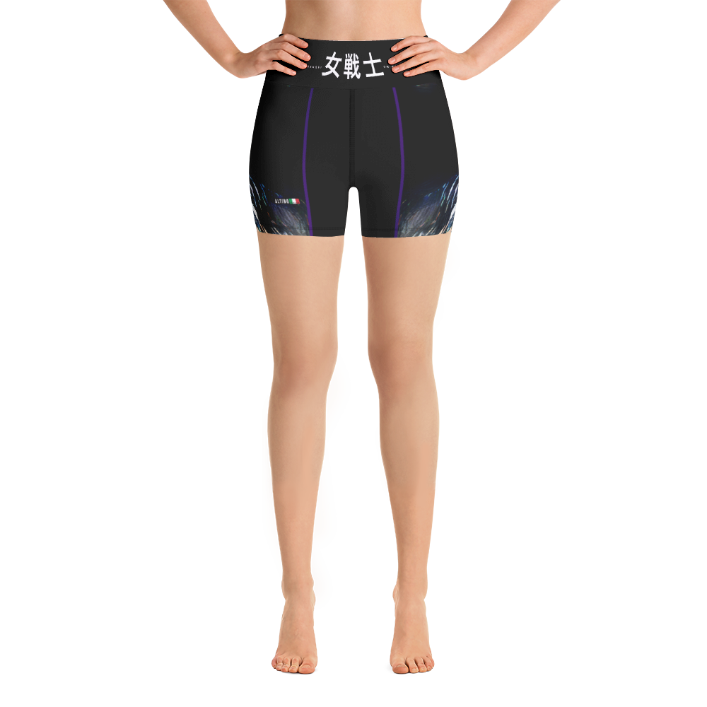 Black - #962e55a0 - ALTINO Senshi Yoga Shorts - Senshi Girl Collection - Stop Plastic Packaging - #PlasticCops - Apparel - Accessories - Clothing For Girls - Women Pants