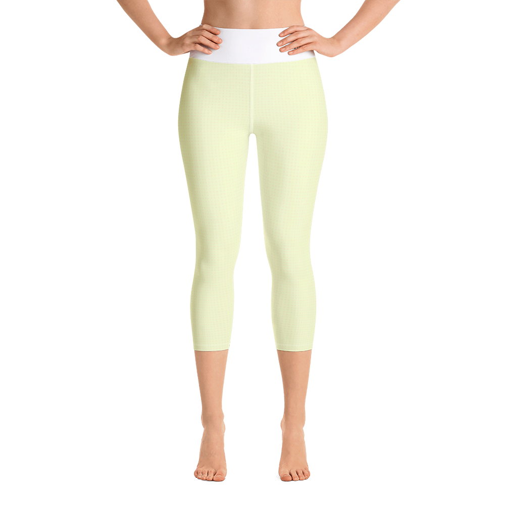 Yellow - #3f0d2a90 - Pistachio Maple Swirl - ALTINO Yummy Yoga Capri - Gelato Collection - Stop Plastic Packaging - #PlasticCops - Apparel - Accessories - Clothing For Girls - Women Pants