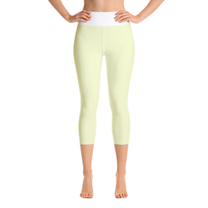 Yellow - #3f0d2a90 - Pistachio Maple Swirl - ALTINO Yummy Yoga Capri - Gelato Collection - Stop Plastic Packaging - #PlasticCops - Apparel - Accessories - Clothing For Girls - Women Pants
