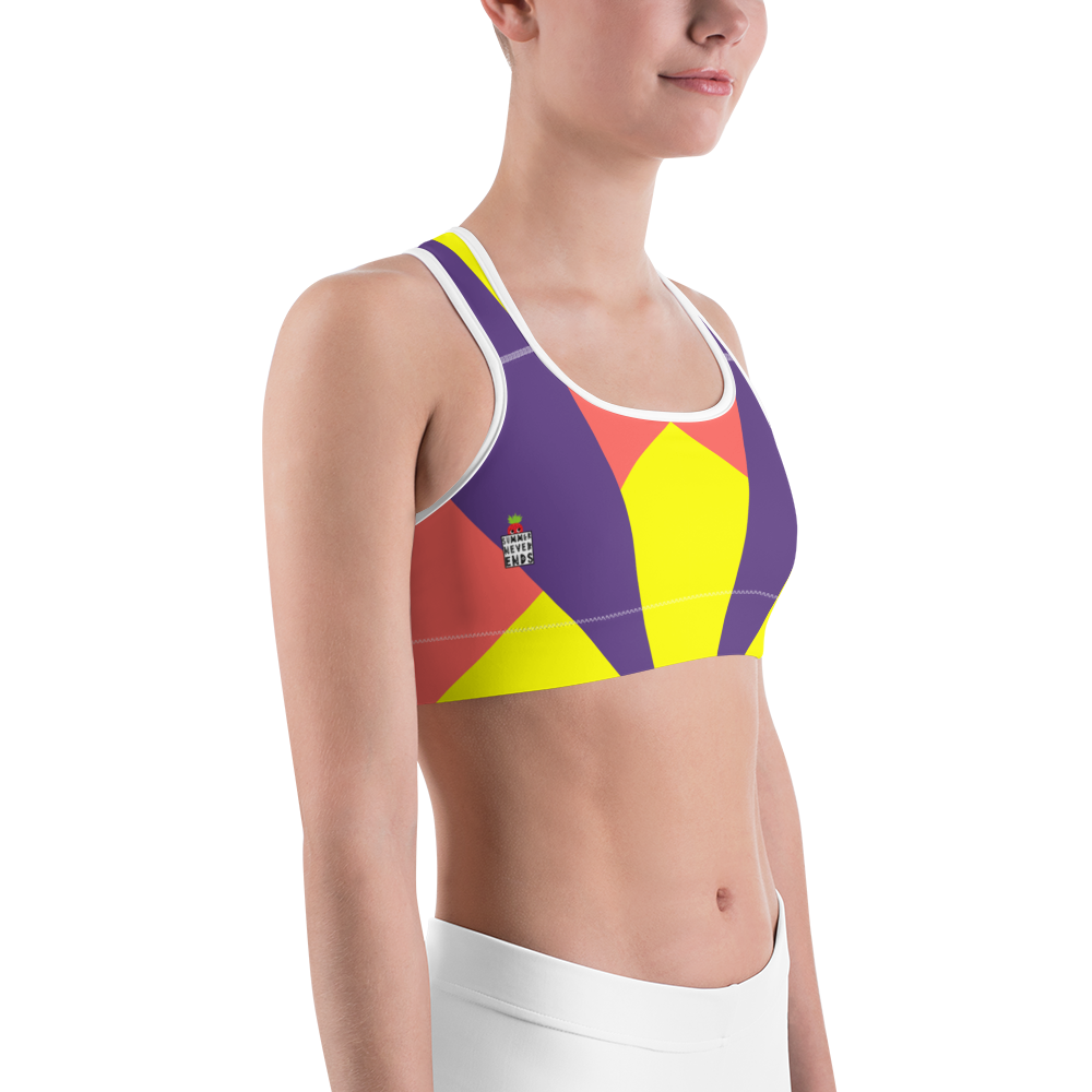 #233978b0 - Grape Lemon Watermelon - ALTINO Sports Bra - Summer Never Ends Collection