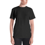 Black - #0e244600 - Black Magic Touch Of Gold - ALTINO Crew Neck T - Shirt - Stop Plastic Packaging - #PlasticCops - Apparel - Accessories - Clothing For Girls - Women Tops