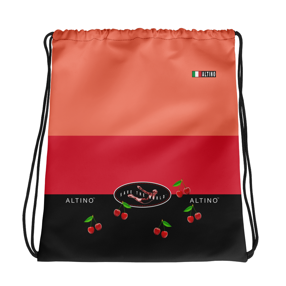 Red - #e5c062a0 - Watermelon Red Raspberry Sorbet - ALTINO Draw String Bag - Gelato Collection - Sports - Stop Plastic Packaging - #PlasticCops - Apparel - Accessories - Clothing For Girls - Women Handbags