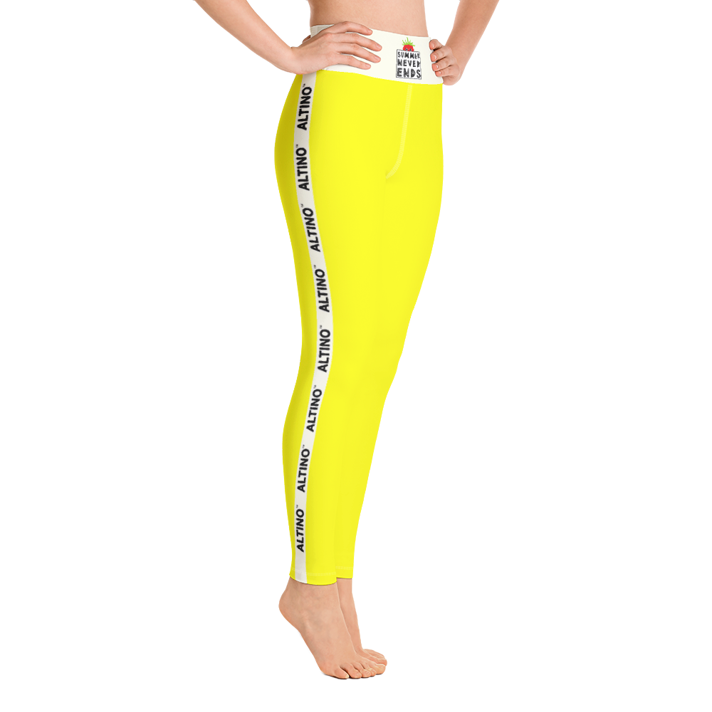 Yellow - #3add0d30 - Lemon - ALTINO Yoga Pants - Summer Never Ends Collection - Stop Plastic Packaging - #PlasticCops - Apparel - Accessories - Clothing For Girls - Women