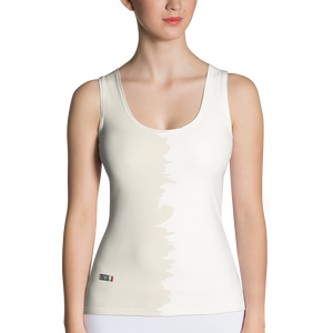 White - #d2f57b90 - ALTINO Fitted Tank Top - Blanc Collection - Stop Plastic Packaging - #PlasticCops - Apparel - Accessories - Clothing For Girls - Women Tops