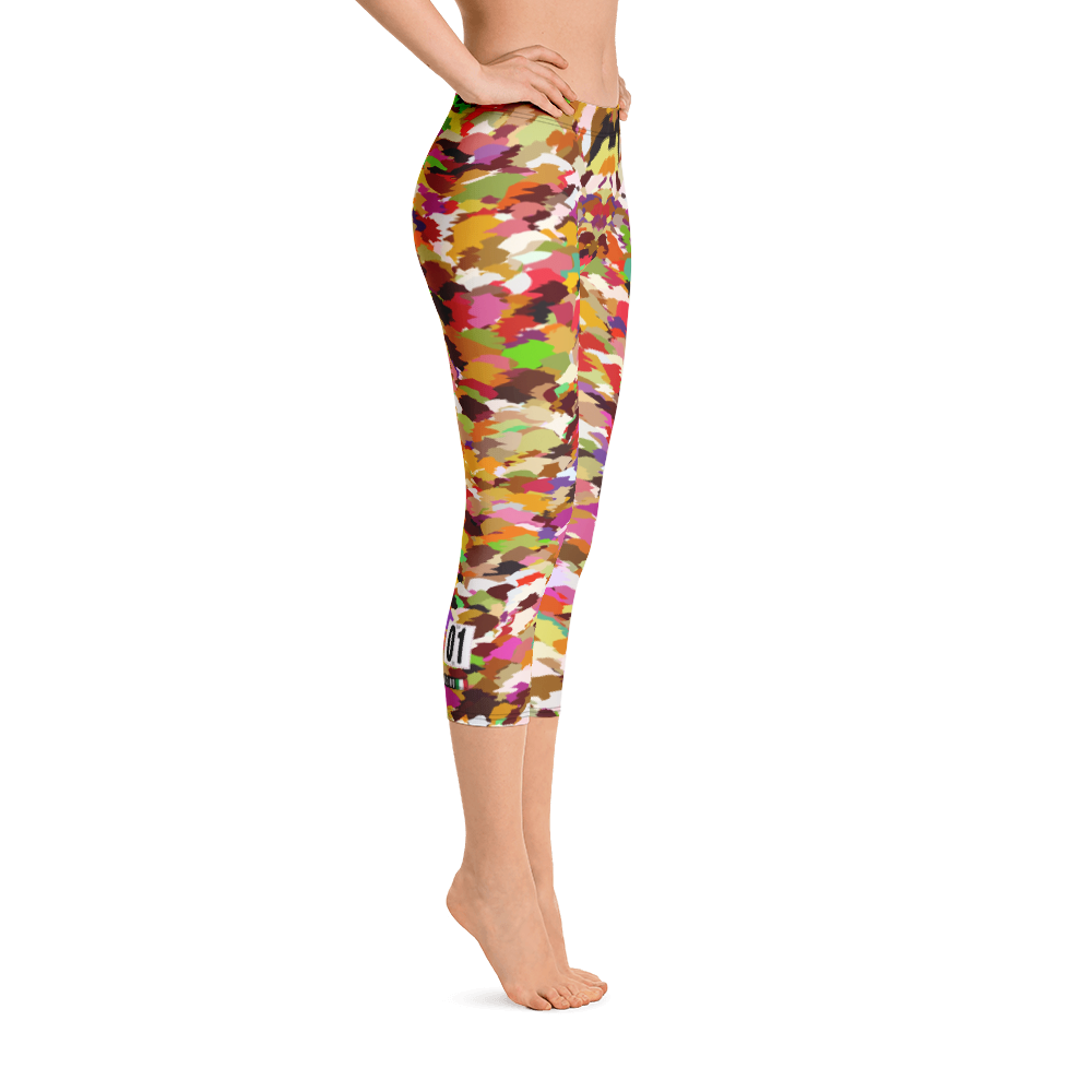 #67ee91c0 - All Yummie Flavors Ripple - ALTINO Sport Capri Leggings - Team GIRL Player