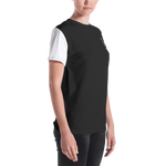 Black - #763dce02 - ALTINO Crew Neck T - Shirt - The Edge Collection - Stop Plastic Packaging - #PlasticCops - Apparel - Accessories - Clothing For Girls - Women Tops