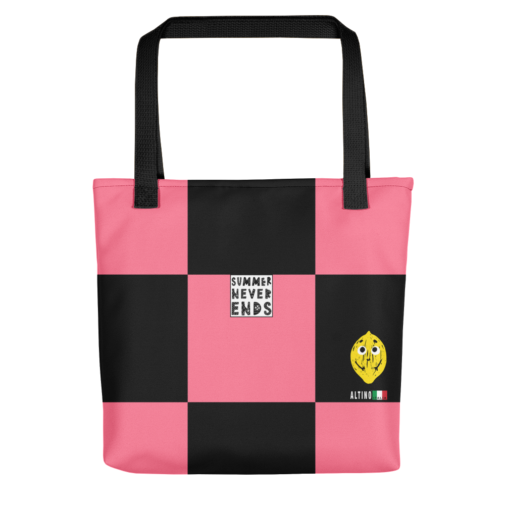 Crimson - #c0c933a0 - Strawberry Black - ALTINO Tote Bag - Summer Never Ends Collection - Sports - Stop Plastic Packaging - #PlasticCops - Apparel - Accessories - Clothing For Girls - Women Handbags
