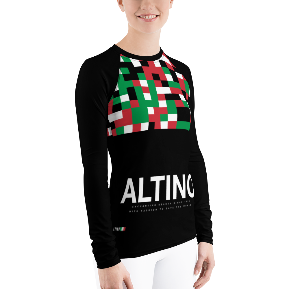 Black - #31c815a0 - Viva Italia Art Commission Number 22 - ALTINO Body Shirt - Stop Plastic Packaging - #PlasticCops - Apparel - Accessories - Clothing For Girls - Women Tops