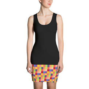 Black - #8052bc20 - Fruit Melody - ALTINO Fitted Dress - Summer Never Ends Collection - Stop Plastic Packaging - #PlasticCops - Apparel - Accessories - Clothing For Girls - Women Dresses