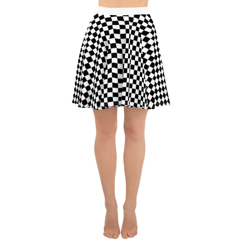 Black - #dc79de80 - Black White - ALTINO Skater Skirt - Summer Never Ends Collection - Stop Plastic Packaging - #PlasticCops - Apparel - Accessories - Clothing For Girls - Women Skirts