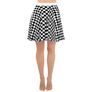 Black - #dc79de80 - Black White - ALTINO Skater Skirt - Summer Never Ends Collection - Stop Plastic Packaging - #PlasticCops - Apparel - Accessories - Clothing For Girls - Women Skirts