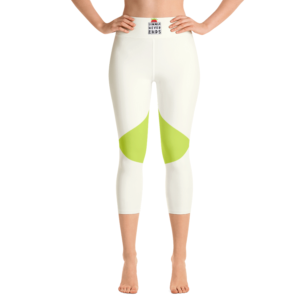 Yellow - #7f2eafb0 - Kiwi - ALTINO Yoga Capri - Summer Never Ends Collection - Stop Plastic Packaging - #PlasticCops - Apparel - Accessories - Clothing For Girls - Women Pants