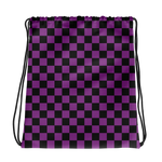 #dd6bf2a0 - Grape Black - ALTINO Draw String Bag - Summer Never Ends Collection