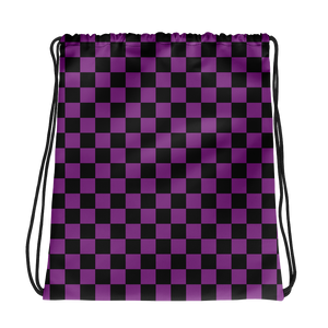 #dd6bf2a0 - Grape Black - ALTINO Draw String Bag - Summer Never Ends Collection