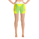 #69723490 - Green Apple Kiwi Lemon - ALTINO Yoga Shorts - Summer Never Ends Collection