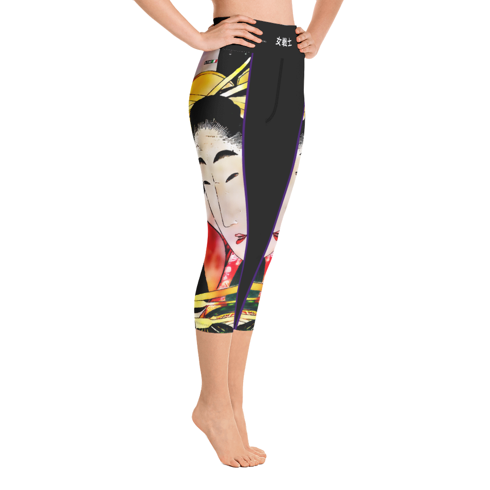 Black - #445265a0 - ALTINO Senshi Yoga Capri - Senshi Girl Collection - Stop Plastic Packaging - #PlasticCops - Apparel - Accessories - Clothing For Girls - Women Pants