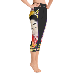 Black - #445265a0 - ALTINO Senshi Yoga Capri - Senshi Girl Collection - Stop Plastic Packaging - #PlasticCops - Apparel - Accessories - Clothing For Girls - Women Pants