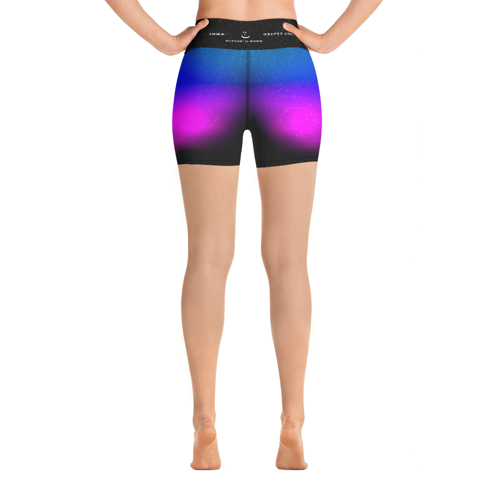 #fc076c80 - Gritty Girl Orb 473554 - ALTINO Yoga Shorts - Gritty Girl Collection