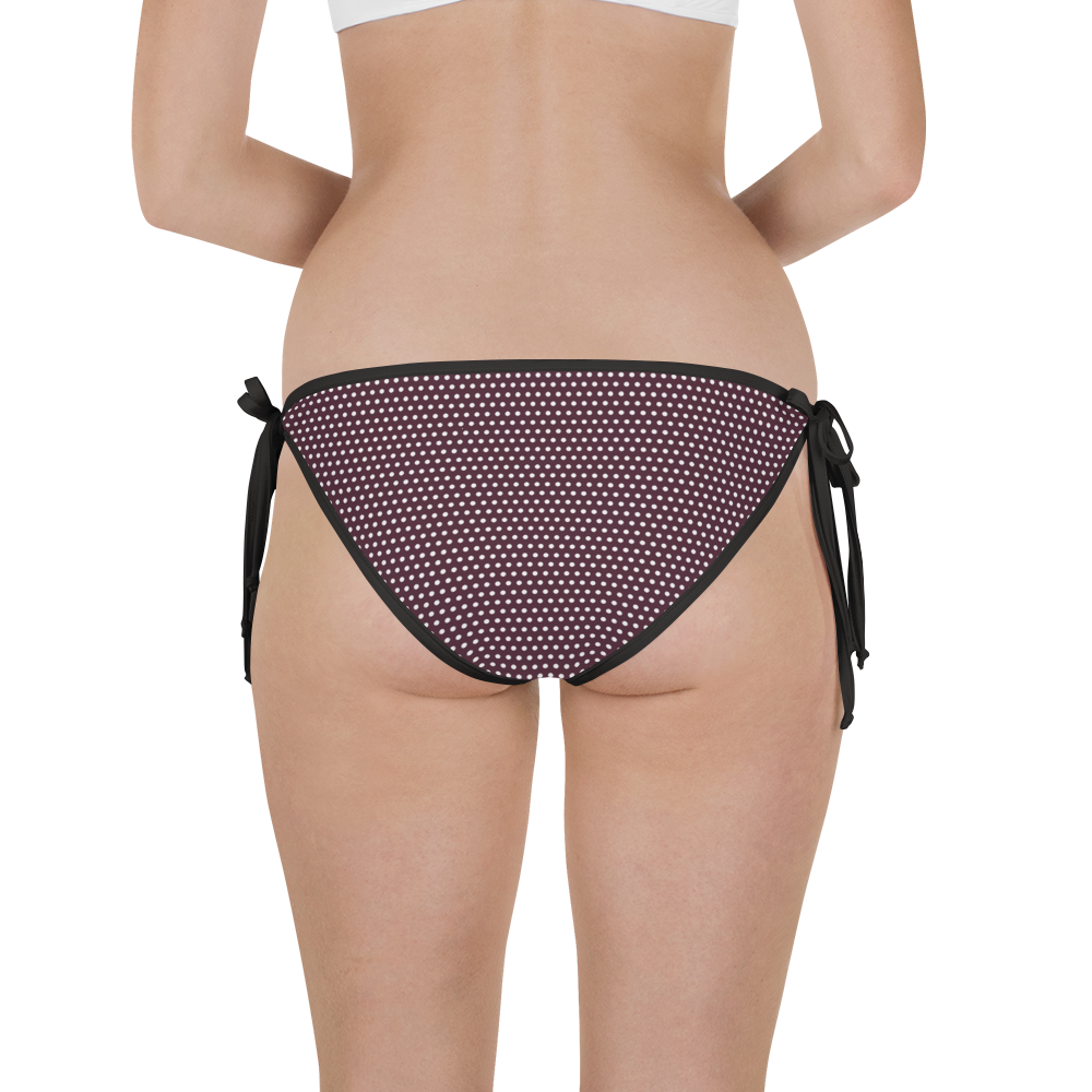 #5a3fb400 - Mulberry And Pistachio - ALTINO Reversible Bikini Swim Bottom