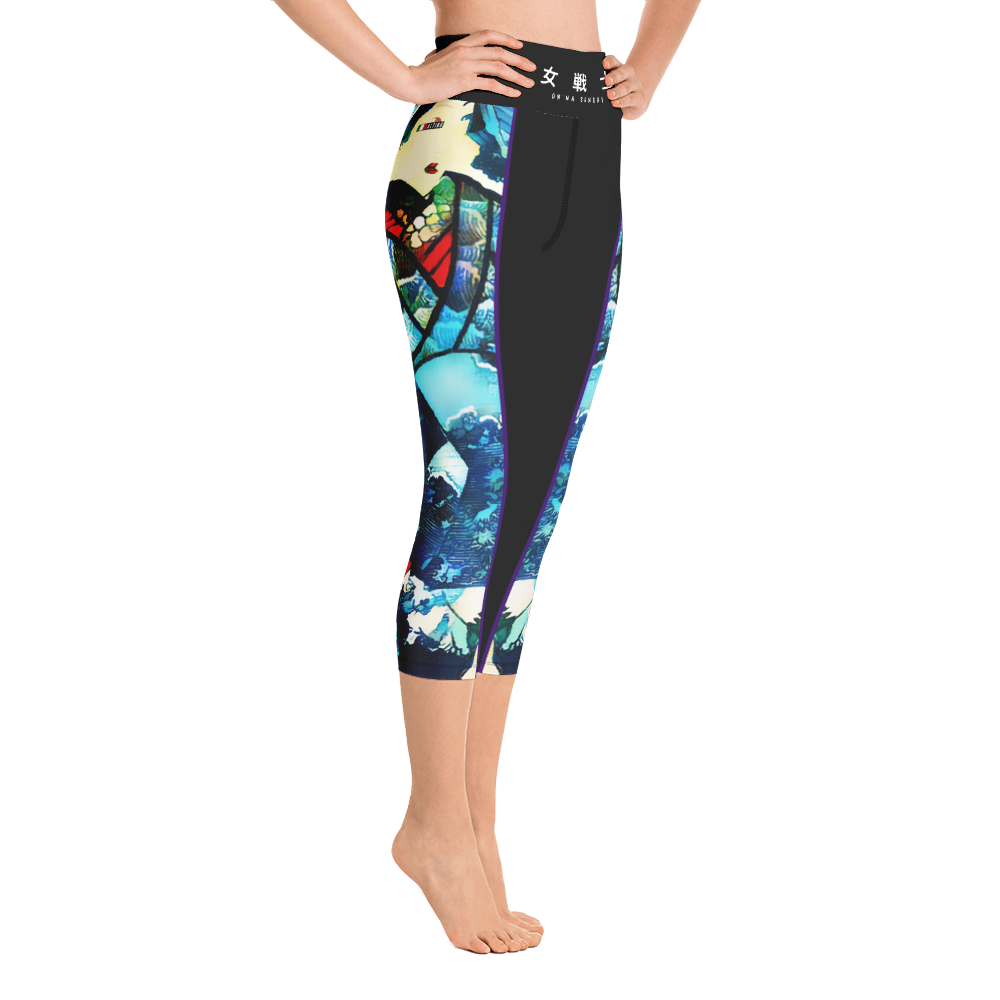 Black - #7a8c52a0 - ALTINO Senshi Yoga Capri - Senshi Girl Collection - Stop Plastic Packaging - #PlasticCops - Apparel - Accessories - Clothing For Girls - Women Pants