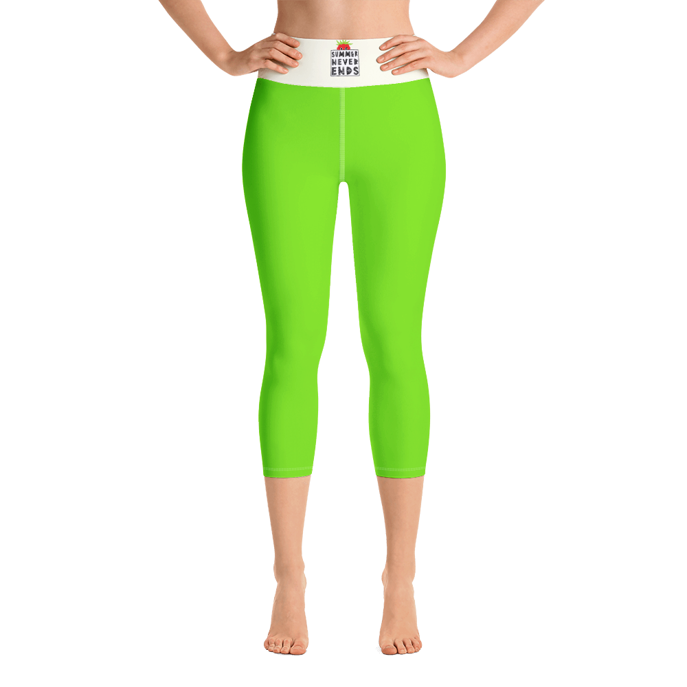 #7379f830 - Lime - ALTINO Yoga Capri - Summer Never Ends Collection