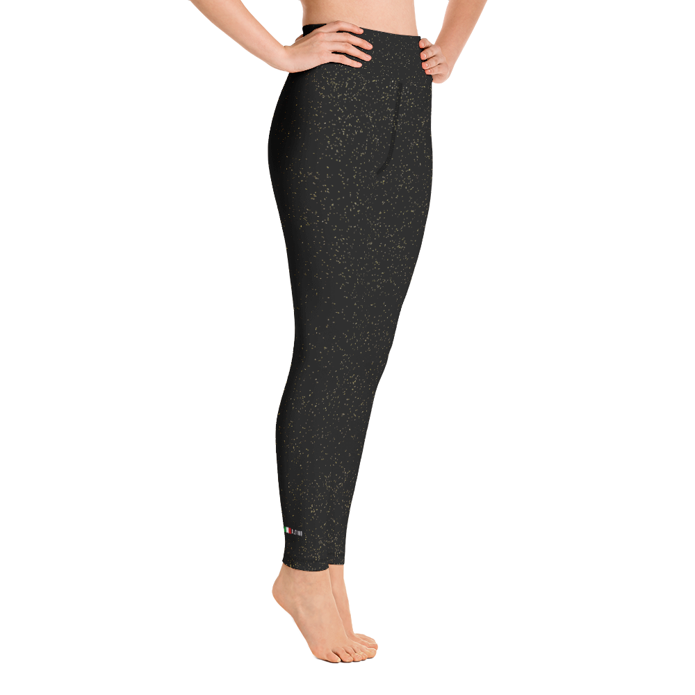 #4b9d8480 - Black Magic Gold Dust - ALTINO Yoga Pants - Gritty Girl Collection