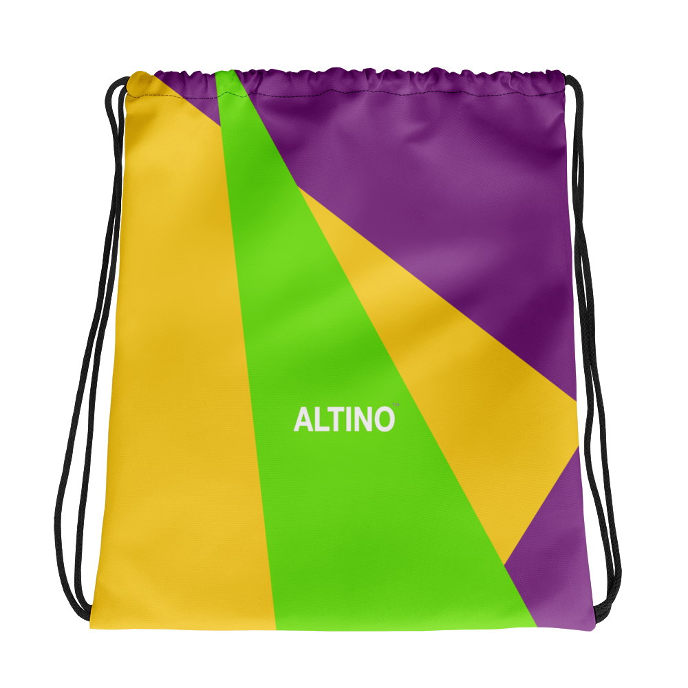 #63e926a0 - Bananna Grape Lime - ALTINO Draw String Bag - Summer Never Ends Collection