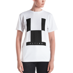 #3c9fa320 - Black White - ALTINO Crew Neck T - Shirt - Summer Never Ends Collection