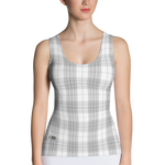 White - #fb147290 - ALTINO Fitted Tank Top - Klasik Collection - Stop Plastic Packaging - #PlasticCops - Apparel - Accessories - Clothing For Girls - Women Tops