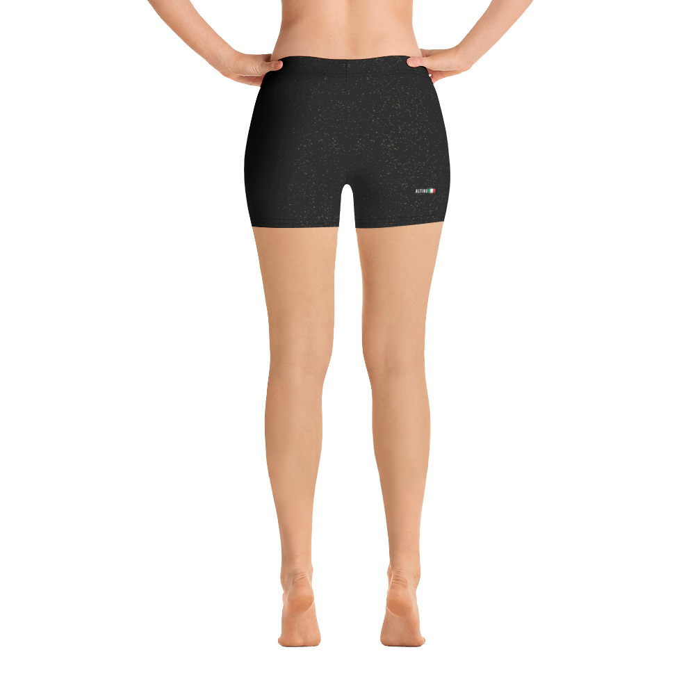 #ca906380 - Black Magic Gold Dust - ALTINO Sport Shorts - Gritty Girl Collection