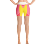 #ce7bba90 - Grapefruit Pineapple Strawberry - ALTINO Yoga Shorts