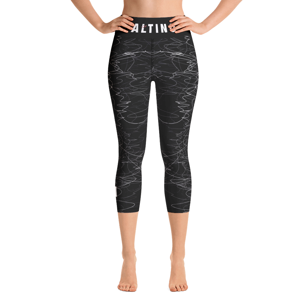 Black - #0e5c17c0 - ALTINO Yoga Capri - Team GIRL Player - Noir Collection - Stop Plastic Packaging - #PlasticCops - Apparel - Accessories - Clothing For Girls - Women Pants