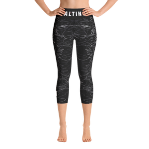 Black - #0e5c17c0 - ALTINO Yoga Capri - Team GIRL Player - Noir Collection - Stop Plastic Packaging - #PlasticCops - Apparel - Accessories - Clothing For Girls - Women Pants