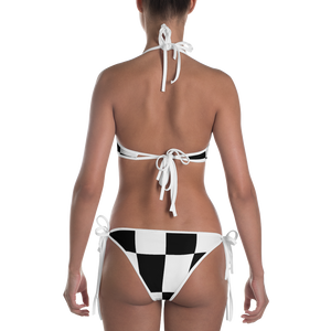 #da698010 - Black White Blueberry - ALTINO Reversible Bikini